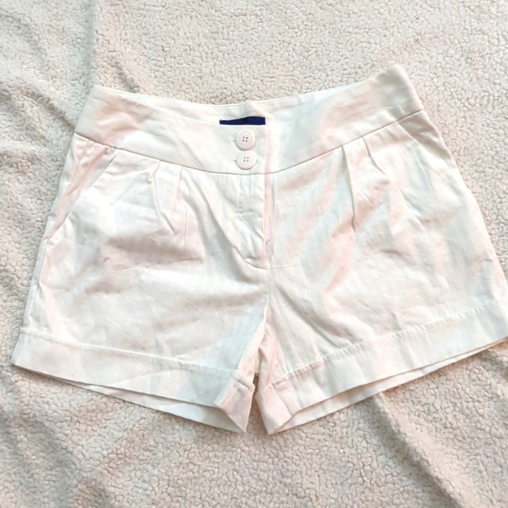 L.a. blues stretch white shorts